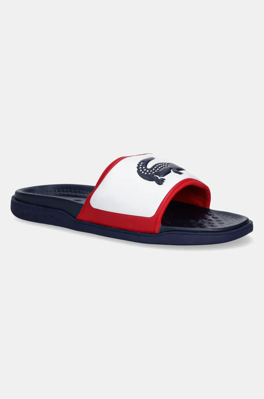 Pantofle Lacoste SERVE SLIDE DUAL pánské, tmavomodrá barva, 49CMA0034