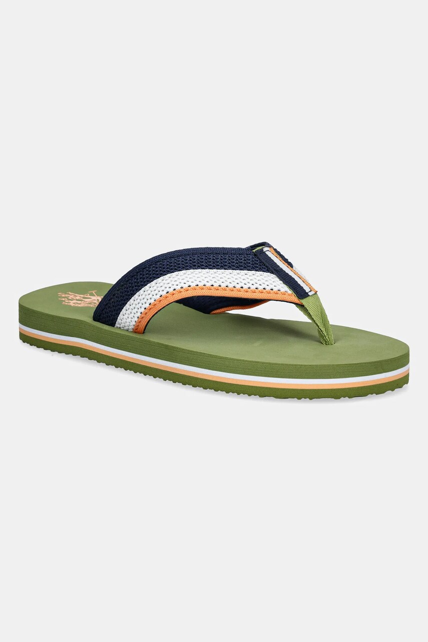 Levně Žabky U.S. Polo Assn. HANK pánské, zelená barva, HANK002M/5M2