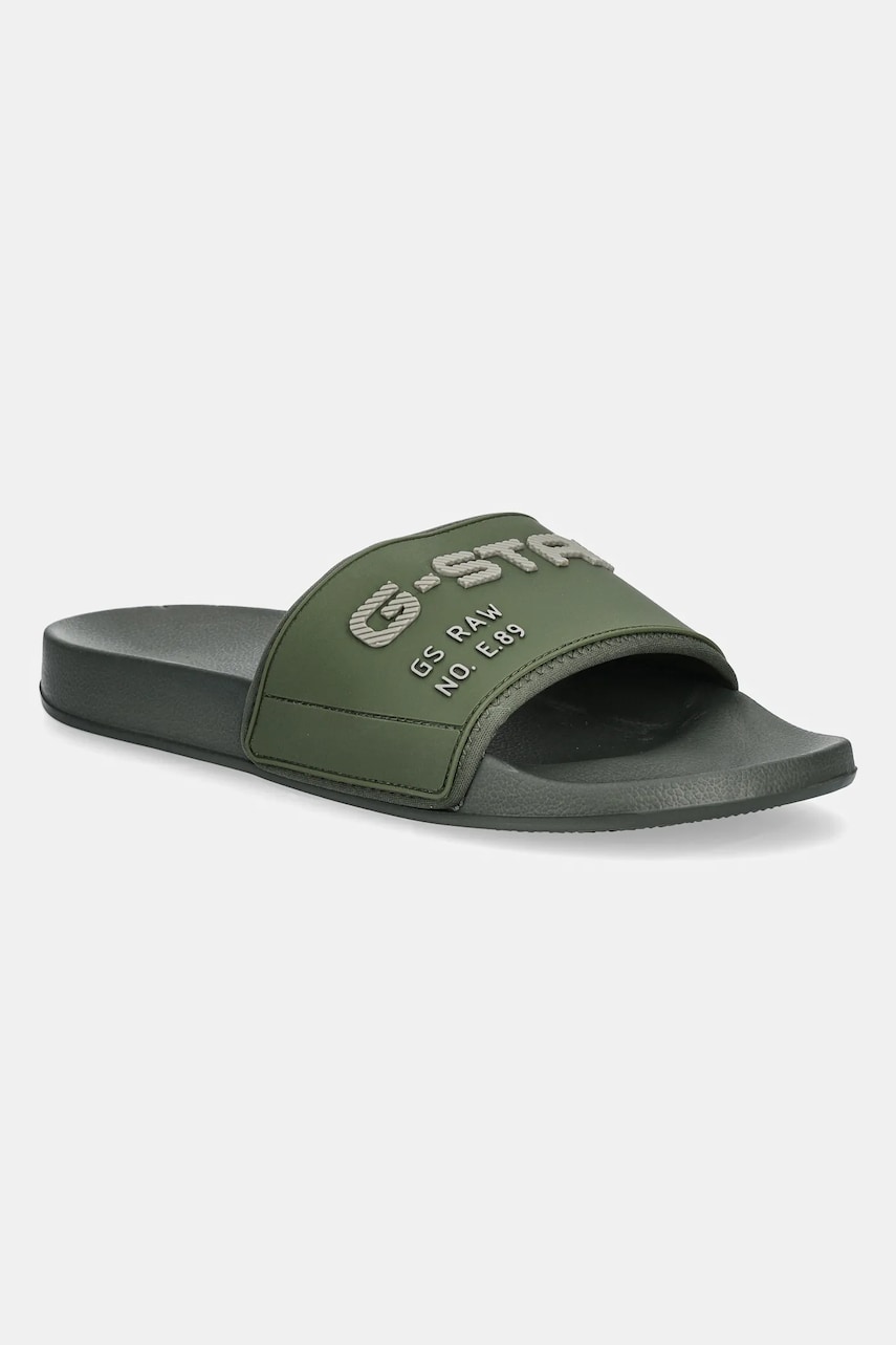 G-Star Raw papuci CART V TPU M bărbați, culoarea verde, D24807.D590 G-Star Raw papuci CART V TPU M bărbați, culoarea verde, D24807.D590