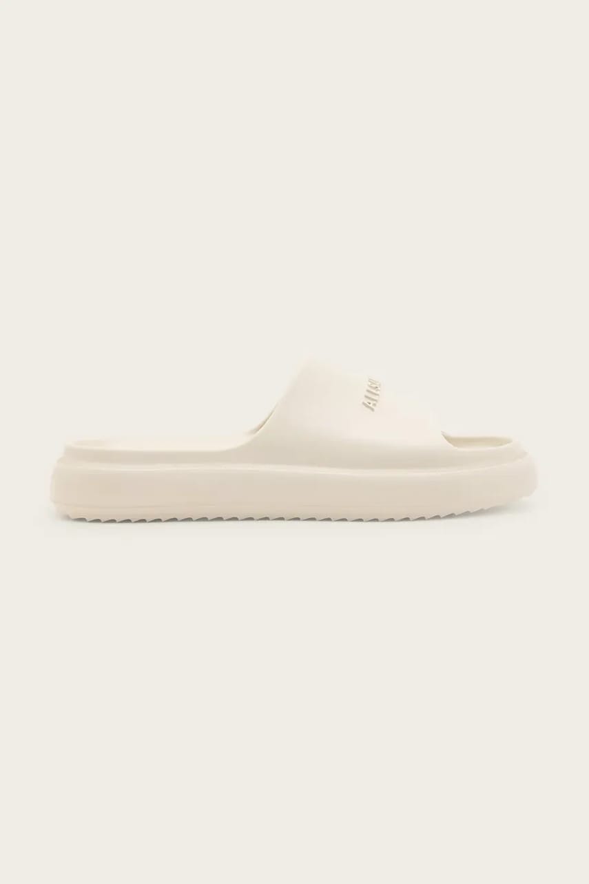 AllSaints papuci Dune Slider barbati, culoarea bej, M023FA AllSaints papuci Dune Slider barbati, culoarea bej, M023FA