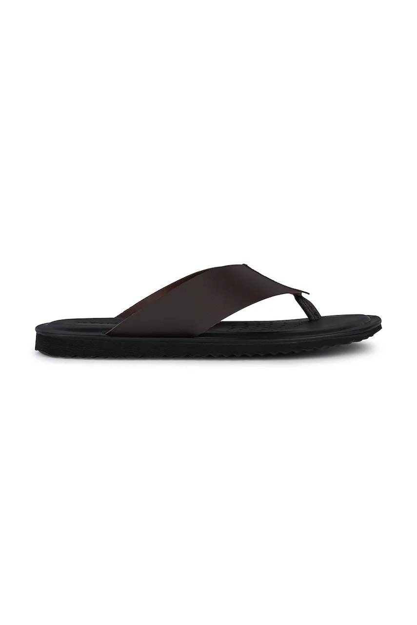 Geox slapi de piele U ERICE barbati, culoarea maro, U45GUC 00043 C6009