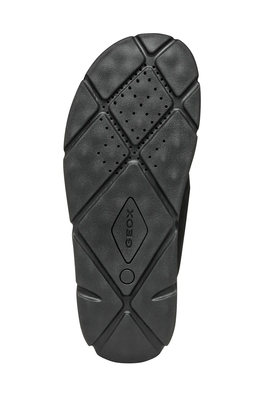 Nubuck παντόφλες Geox U XAND 2S χρώμα: μαύρο, U46BGA 00032 C9999 φωτογραφία