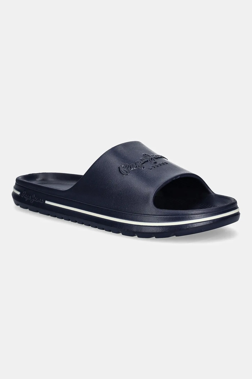 Pepe Jeans papuci BEACH SLIDE M culoarea bleumarin, PMS70159