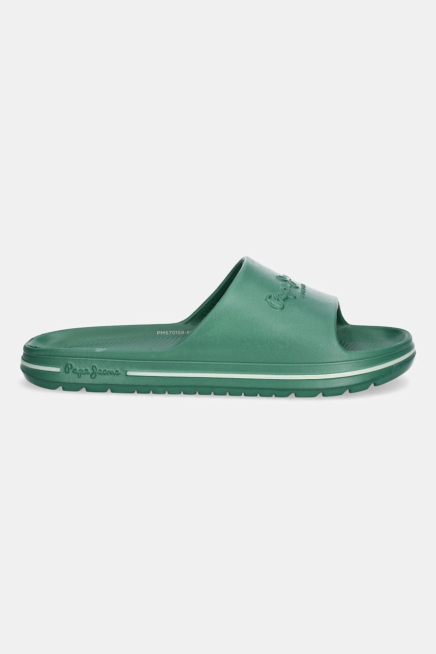 Шлепанцы Pepe Jeans BEACH SLIDE M цвет зелёный PMS70159 Шлепанцы Pepe Jeans BEACH SLIDE M цвет зелёный PMS70159