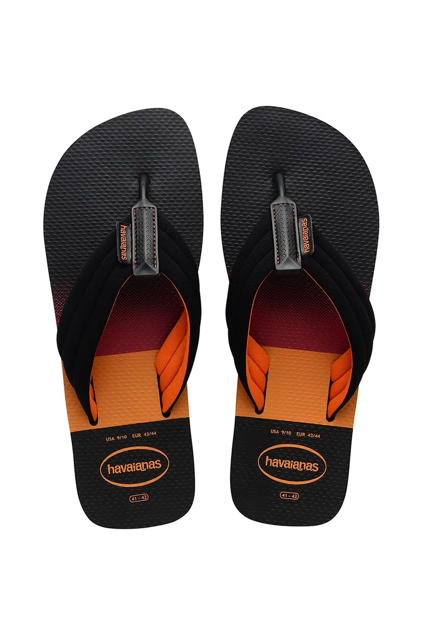 Havaianas slapi URBAN PRINT barbati, culoarea negru, 4148359.0090