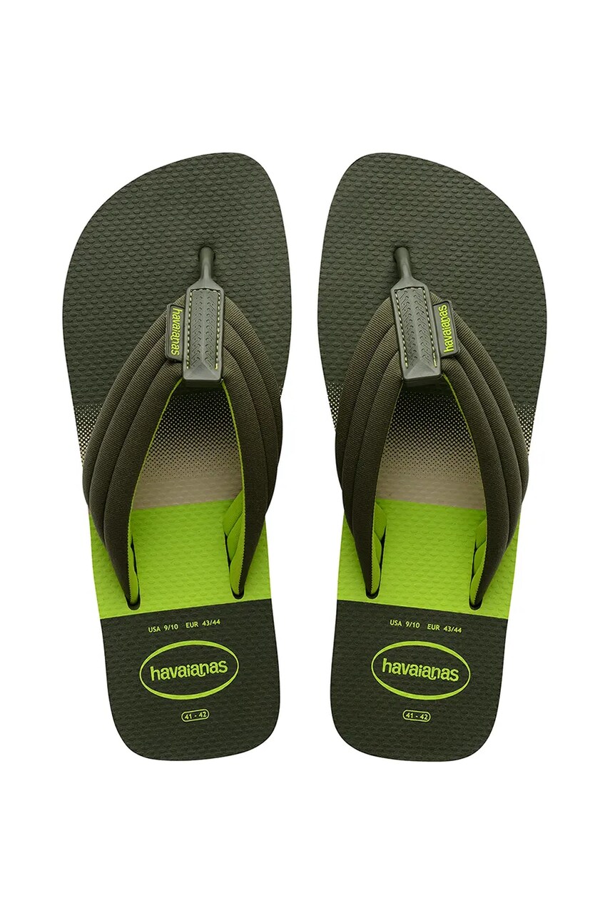 Havaianas slapi URBAN PRINT barbati, culoarea verde, 4148359.4896