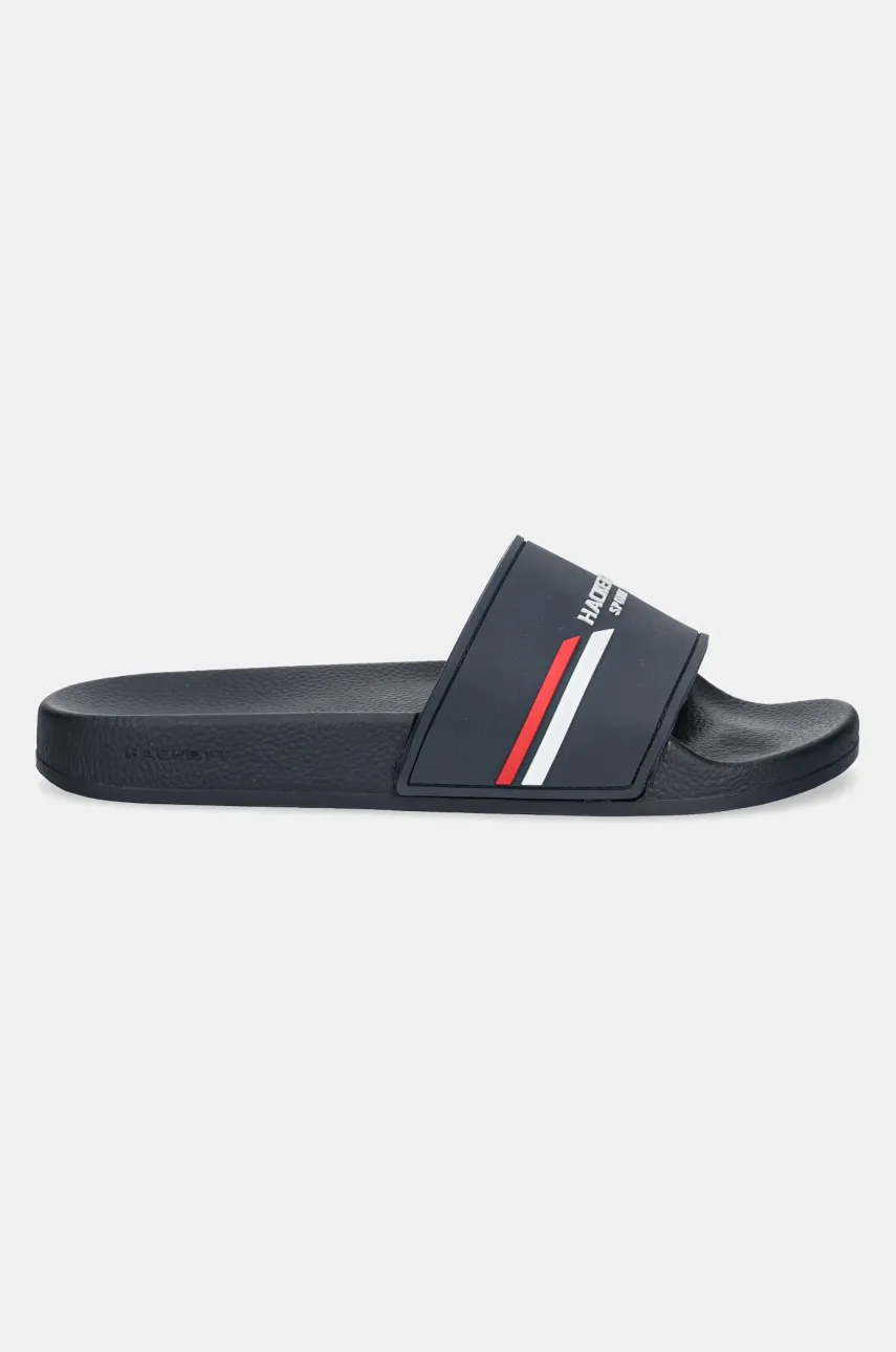 Шлепанцы Hackett London SLIDER SPORT мужские цвет синий HMS21287 Шлепанцы Hackett London SLIDER SPORT мужские цвет синий HMS21287