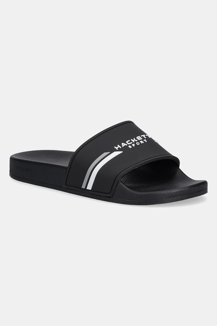Hackett London papuci SLIDER SPORT bărbați, culoarea negru, HMS21287