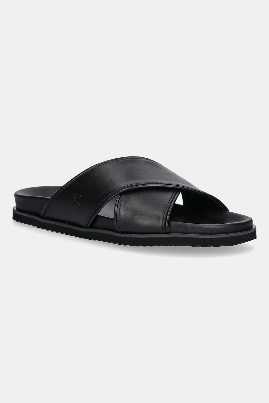 Hackett London papuci MIKONOS CROSSOVER culoarea negru, HMS21474 Hackett London papuci MIKONOS CROSSOVER culoarea negru, HMS21474