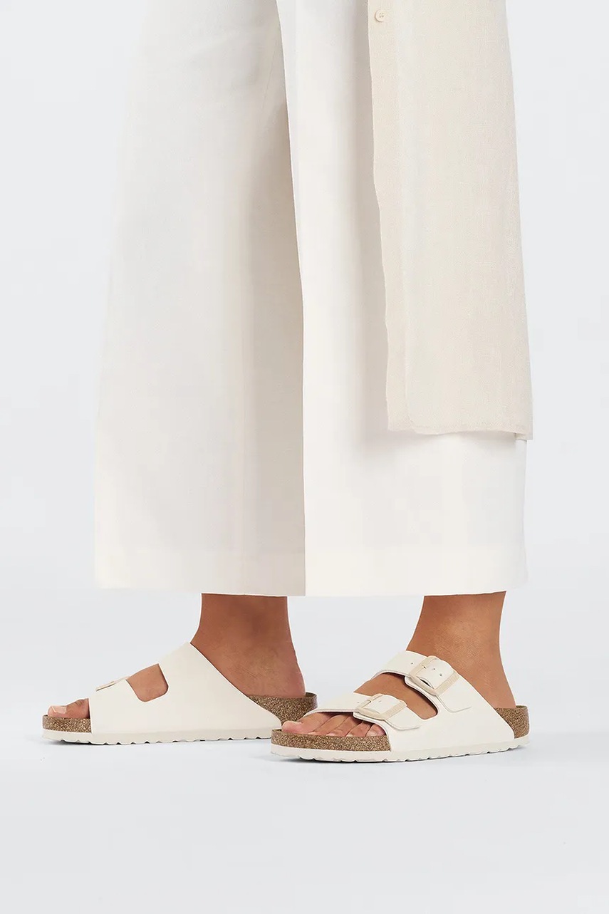 Шльопанці Birkenstock Arizona Birko-Flor колір бежевий 1027346 
