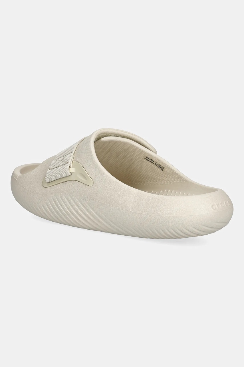 Παντόφλες Crocs Mellow Luxe Recovery Slide χρώμα: μπεζ, 209413.160 φωτογραφία