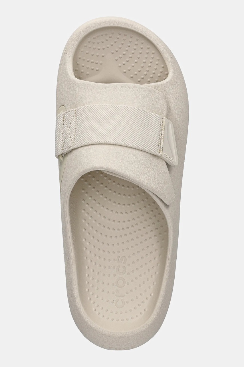 Παντόφλες Crocs Mellow Luxe Recovery Slide χρώμα: μπεζ, 209413.160 φωτογραφία