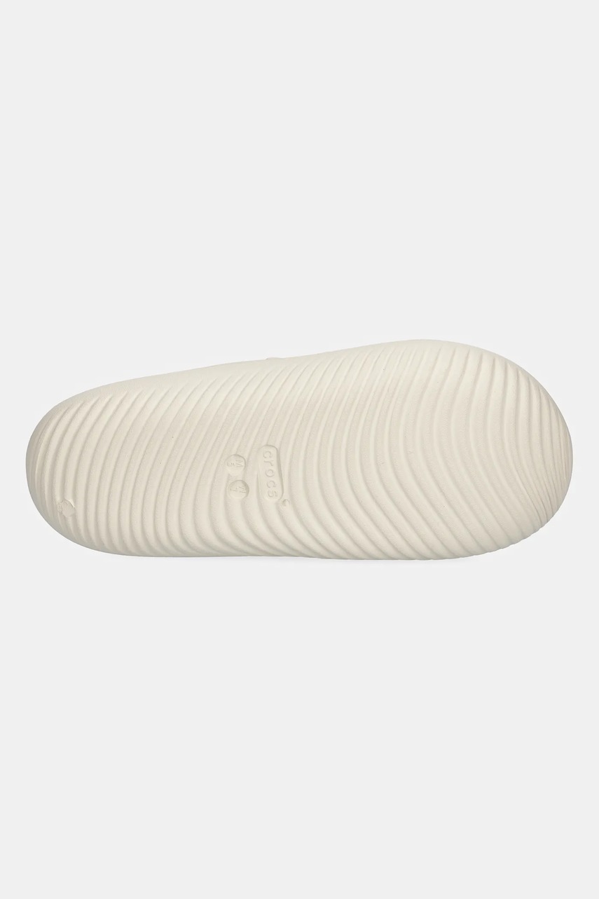 Παντόφλες Crocs Mellow Luxe Recovery Slide χρώμα: μπεζ, 209413.160 φωτογραφία