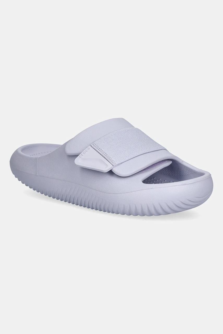 Crocs papuci Mellow Luxe Recovery Slide culoarea violet, 209413.5BR Crocs papuci Mellow Luxe Recovery Slide culoarea violet, 209413.5BR