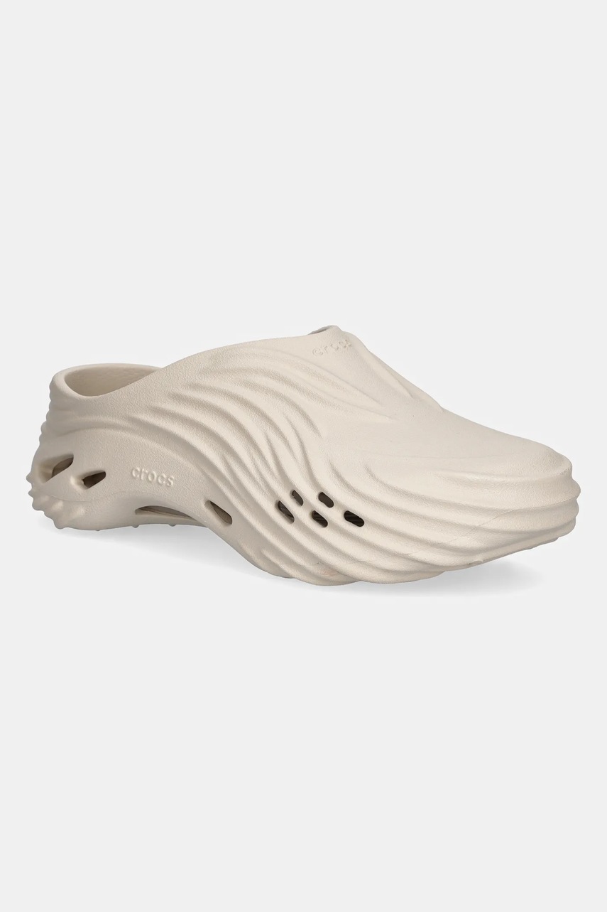 Crocs papuci Echo Wave Clog culoarea bej, 210521.0LL