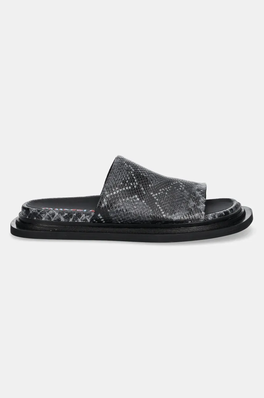 Кожаные шлепанцы CAMPERLAB Nada цвет серый A500030.003 Кожаные шлепанцы CAMPERLAB Nada цвет серый A500030.003