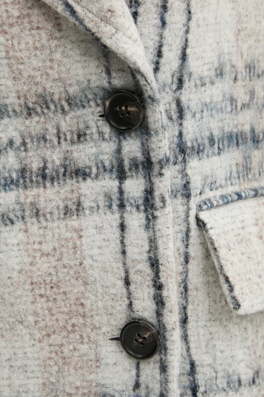 Пальто з домішкою вовни Tommy Jeans колір сірий перехідне oversize DW0DW20553 