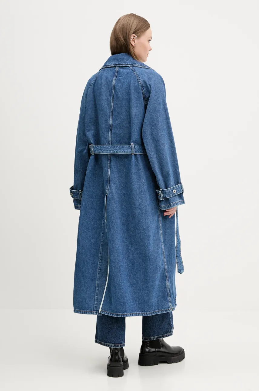Джинсовый плащ Hugo Blue женский переходной oversize 50532056 Джинсовый плащ Hugo Blue женский переходной oversize 50532056
