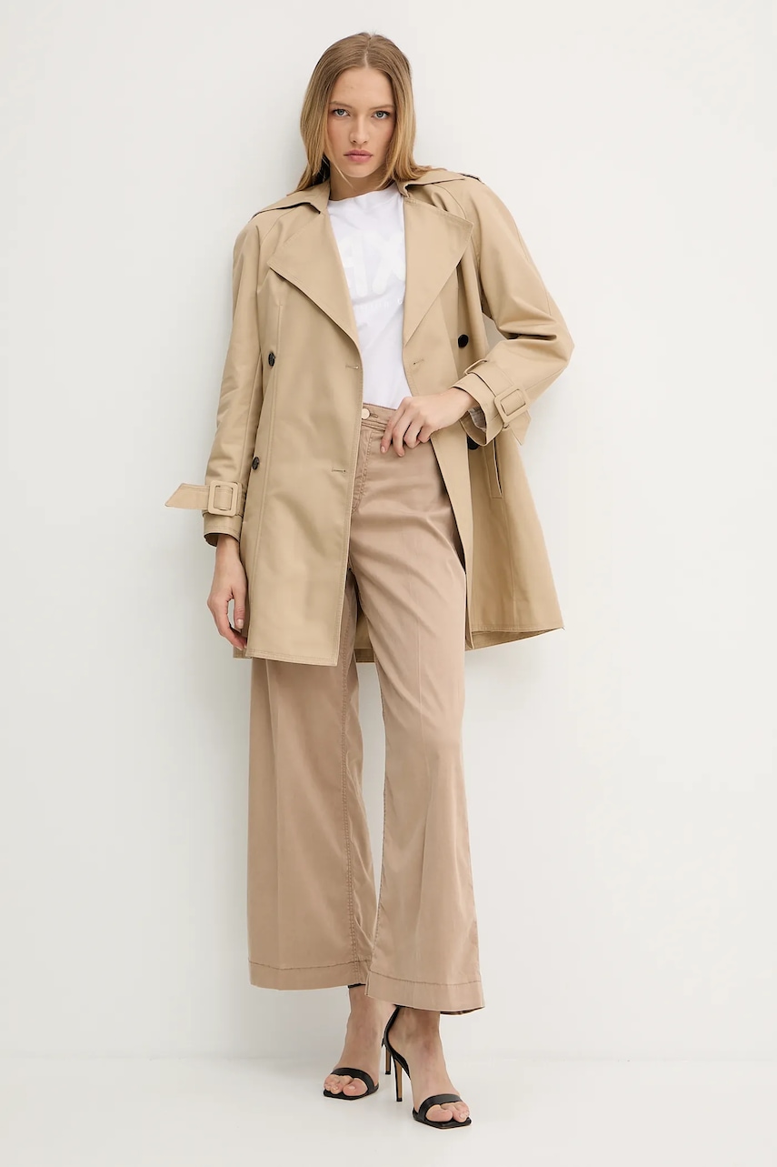 Тренч Pinko цвет бежевый переходная 104717 A1PR Тренч Pinko цвет бежевый переходная 104717 A1PR