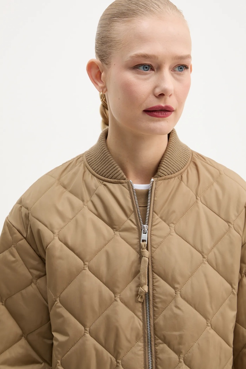 Куртка Marc O`Polo жіноча колір зелений перехідна oversize 5000005607 