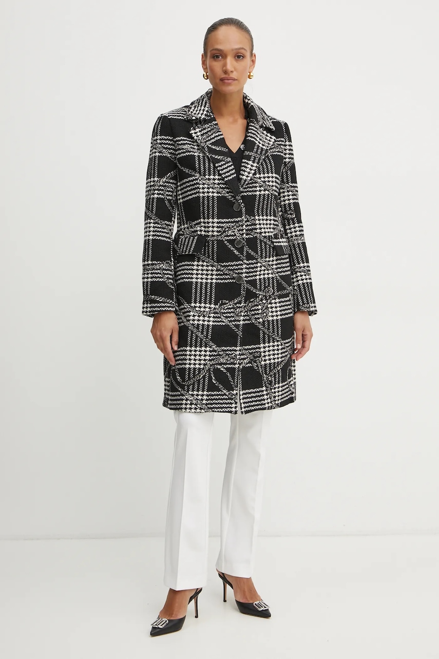 Пальто с примесью шерсти Guess DOVER цвет чёрный переходное W5RL65 WGWG0 Пальто с примесью шерсти Guess DOVER цвет чёрный переходное W5RL65 WGWG0