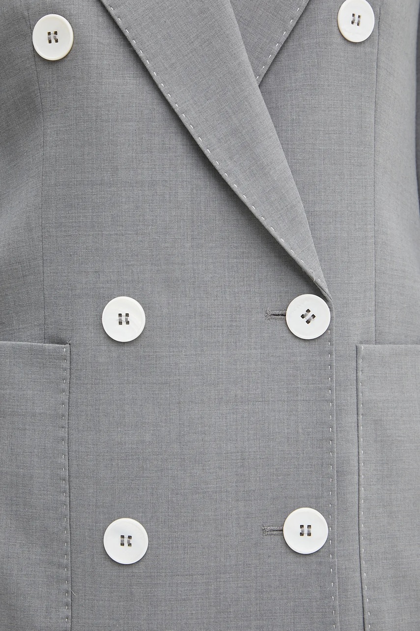 Μπλέιζερ με μίγμα μαλλιού Luisa Spagnoli χρώμα: γκρι, 541870 φωτογραφία