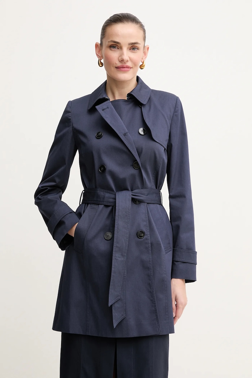 Marella trenci Emme by Marella femei, culoarea albastru marin, de tranzitie, 2515021121200
