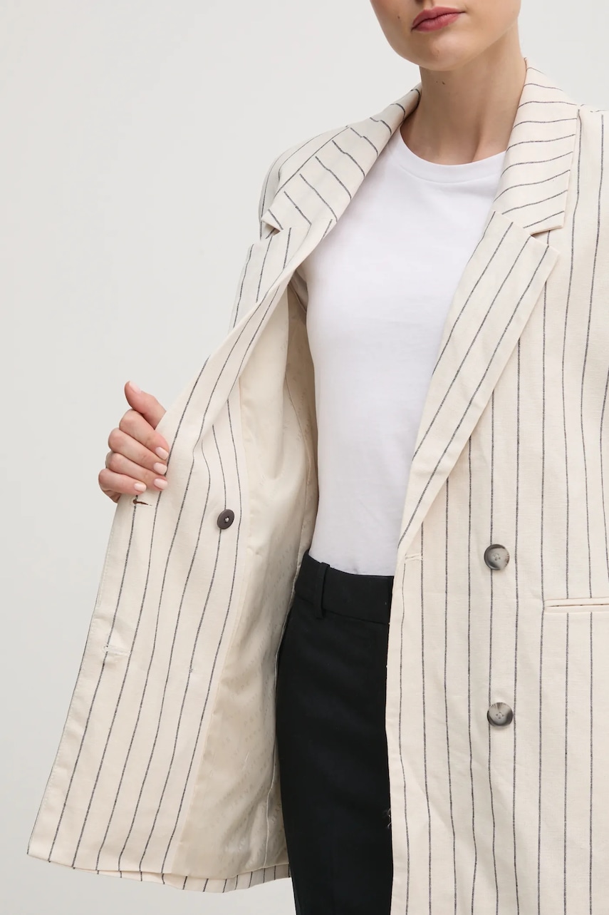 Plátěné sako Pepe Jeans HANNAH