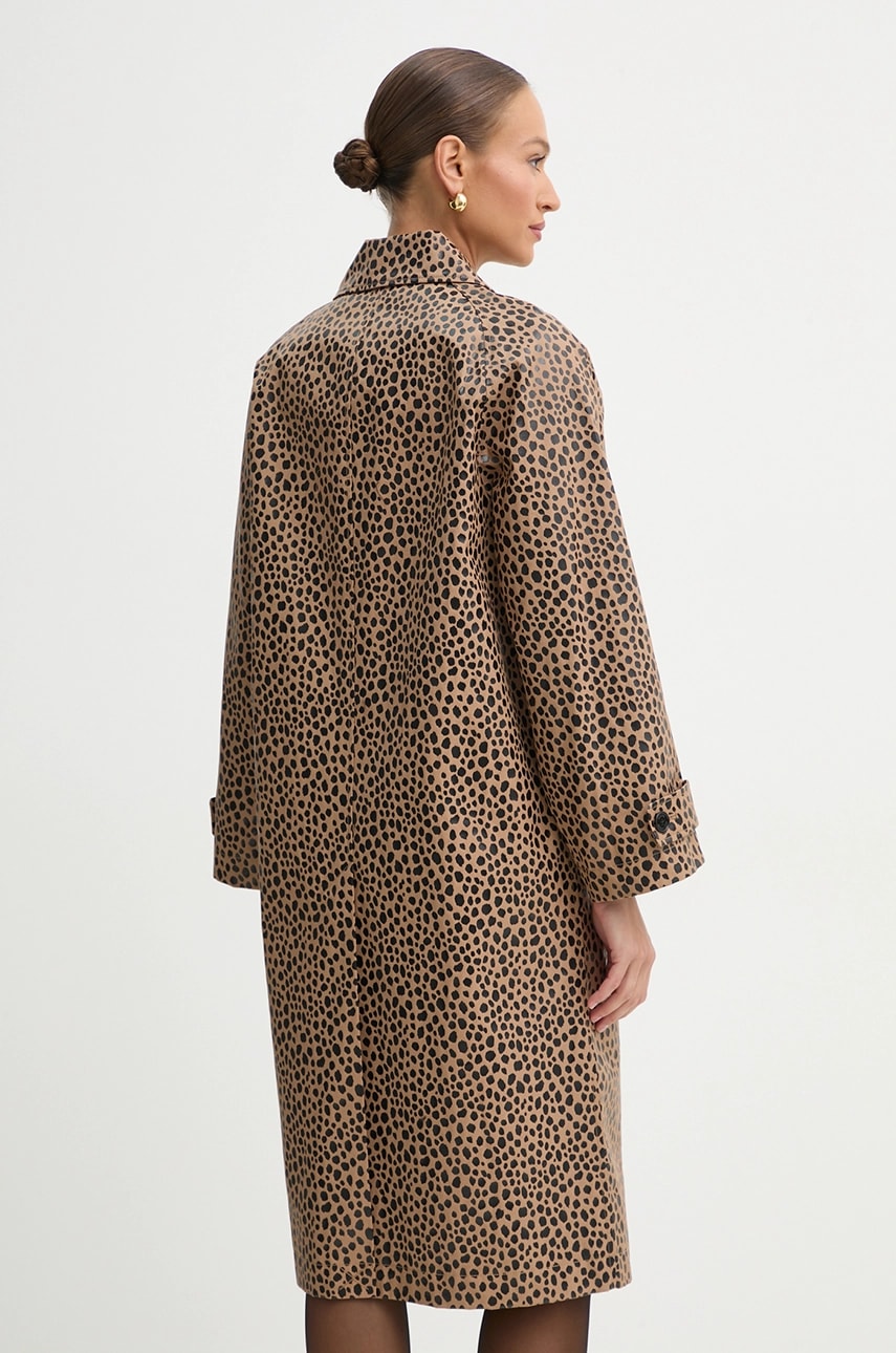 MICHAEL Michael Kors pamut kabát női, barna, átmeneti, oversize, MR520H7GUC termék 2. képe