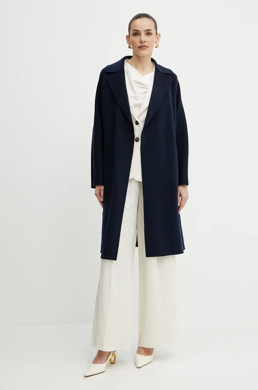 Шерстяное пальто Weekend Max Mara женское цвет фиолетовый переходное 2515011011600 Шерстяное пальто Weekend Max Mara женское цвет фиолетовый переходное 2515011011600