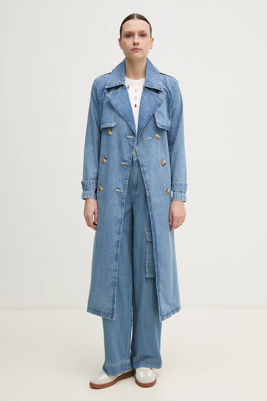 Dkny farmer trench kabát női, átmeneti, oversize, DJ5J6129 termék 2. képe