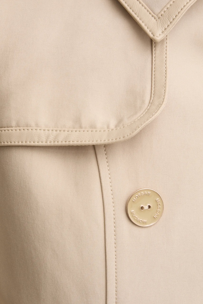 Καμπαρντίνα Morgan GSELAM χρώμα: μπεζ, GSELAM φωτογραφία