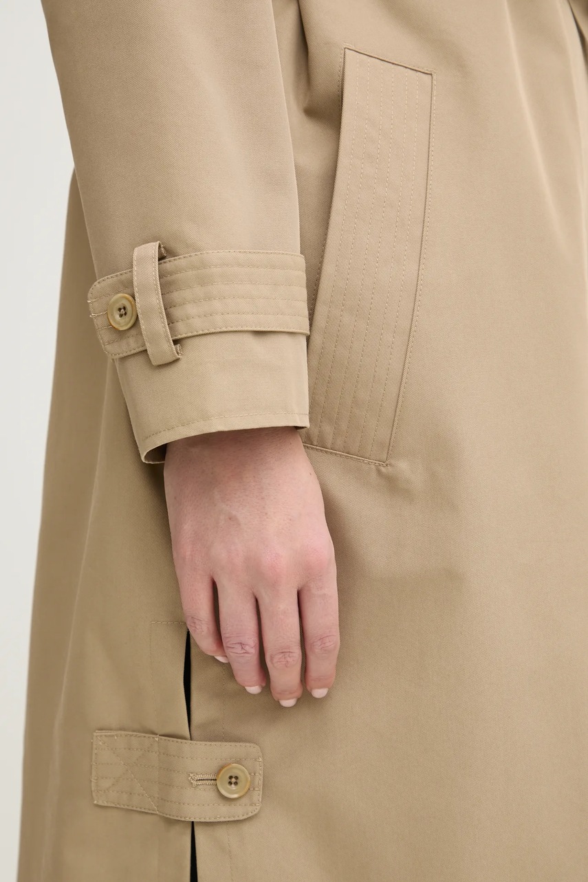 Παλτό Sessun χρώμα: μπεζ, 25212002 φωτογραφία