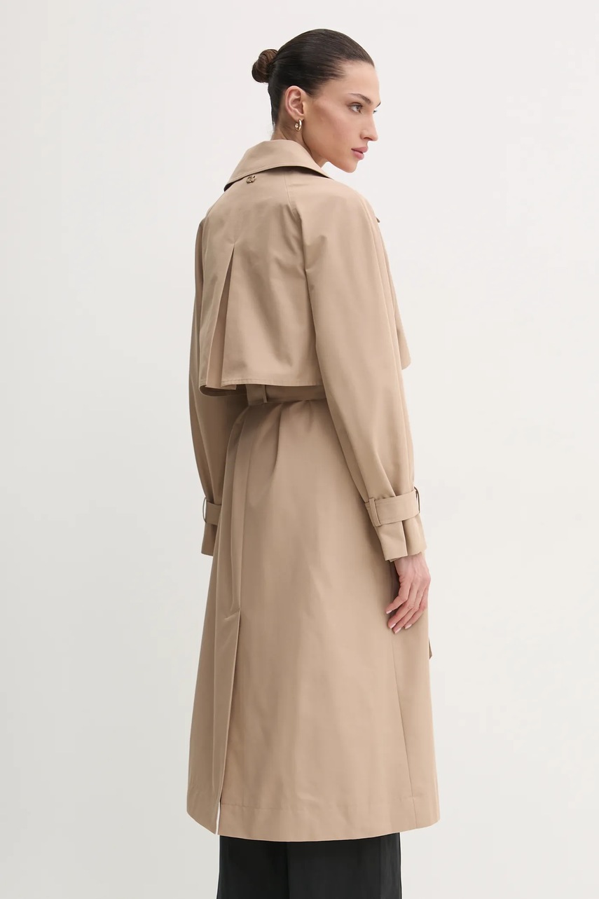 Тренч Liu Jo жіночий колір бежевий перехідний oversize WA5477.T3508 