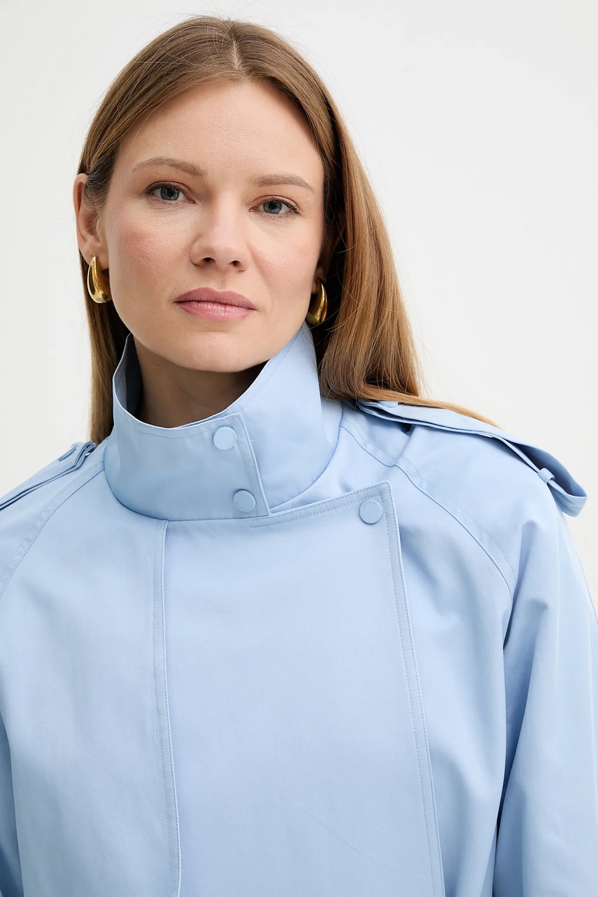 Παλτό Morgan GLINE χρώμα: μπλε, GLINE φωτογραφία