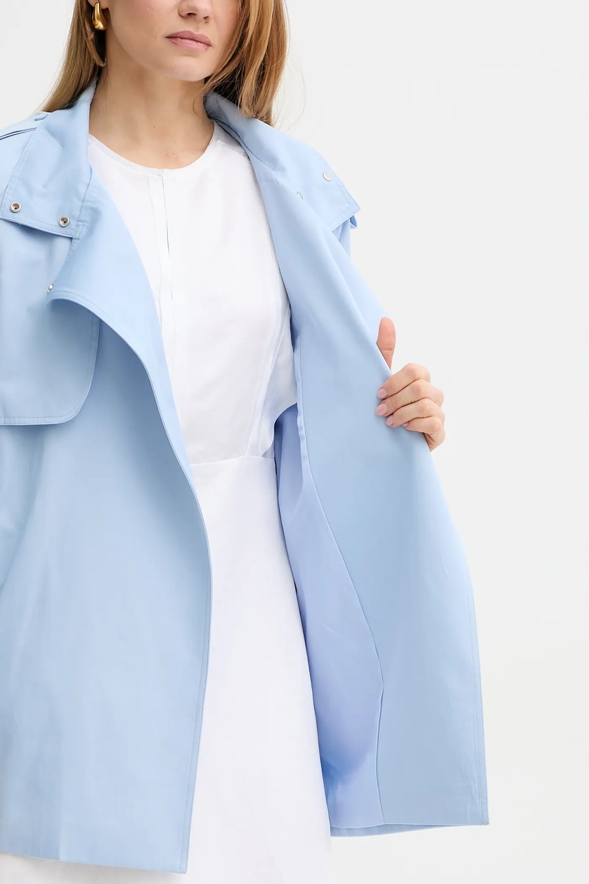 Παλτό Morgan GLINE χρώμα: μπλε, GLINE φωτογραφία