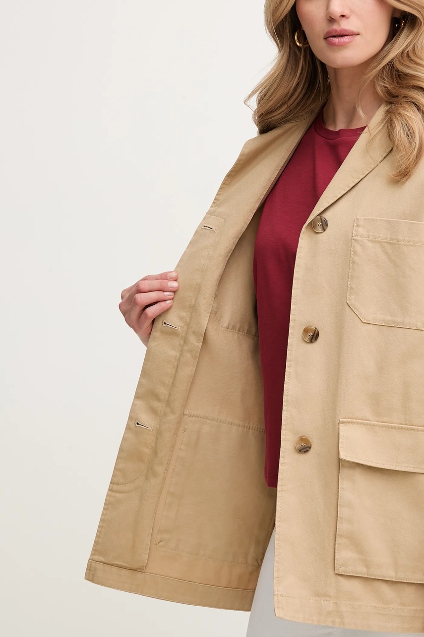 Βαμβακερό μπουφάν MAX&Co. χρώμα: καφέ, 2516081053200 φωτογραφία