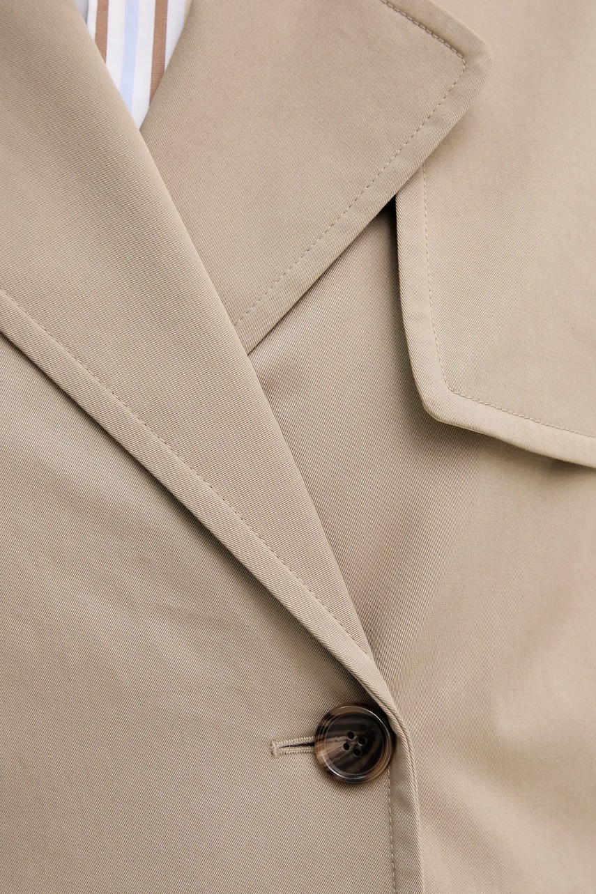 Παλτό Theory χρώμα: μπεζ, P0104402 φωτογραφία