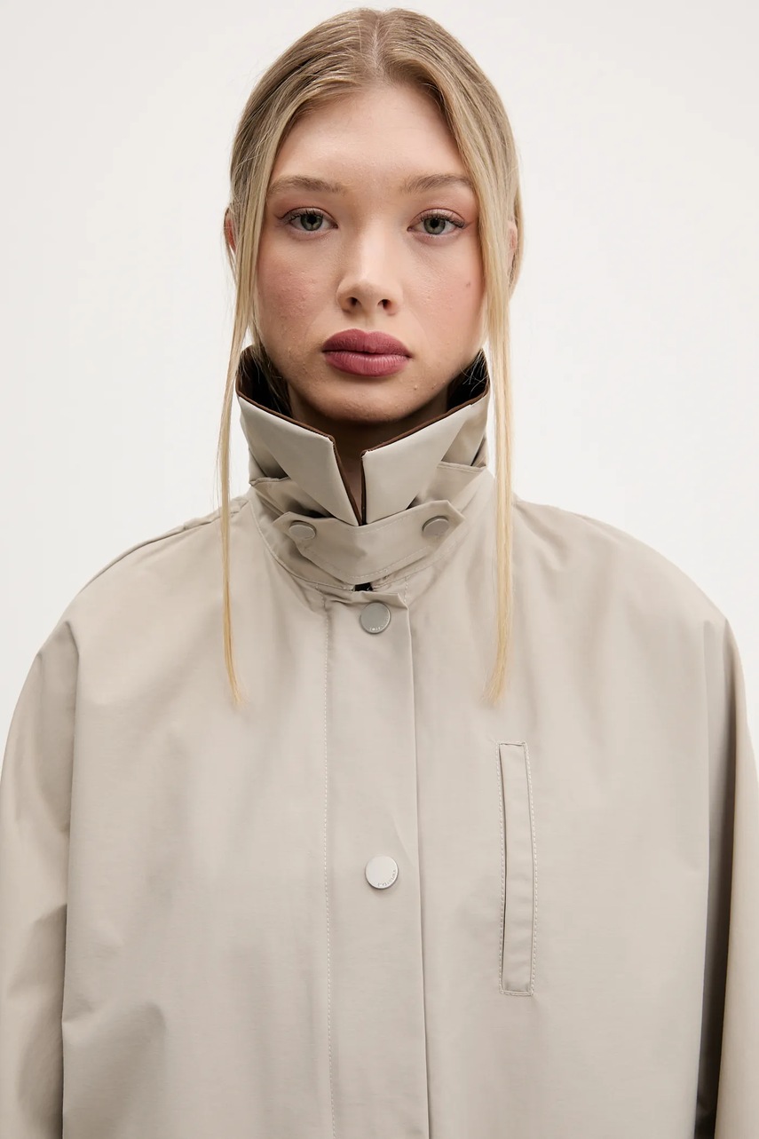 Μπουφάν Bimba Y Lola χρώμα: μπεζ, 251BR0417.10001 φωτογραφία