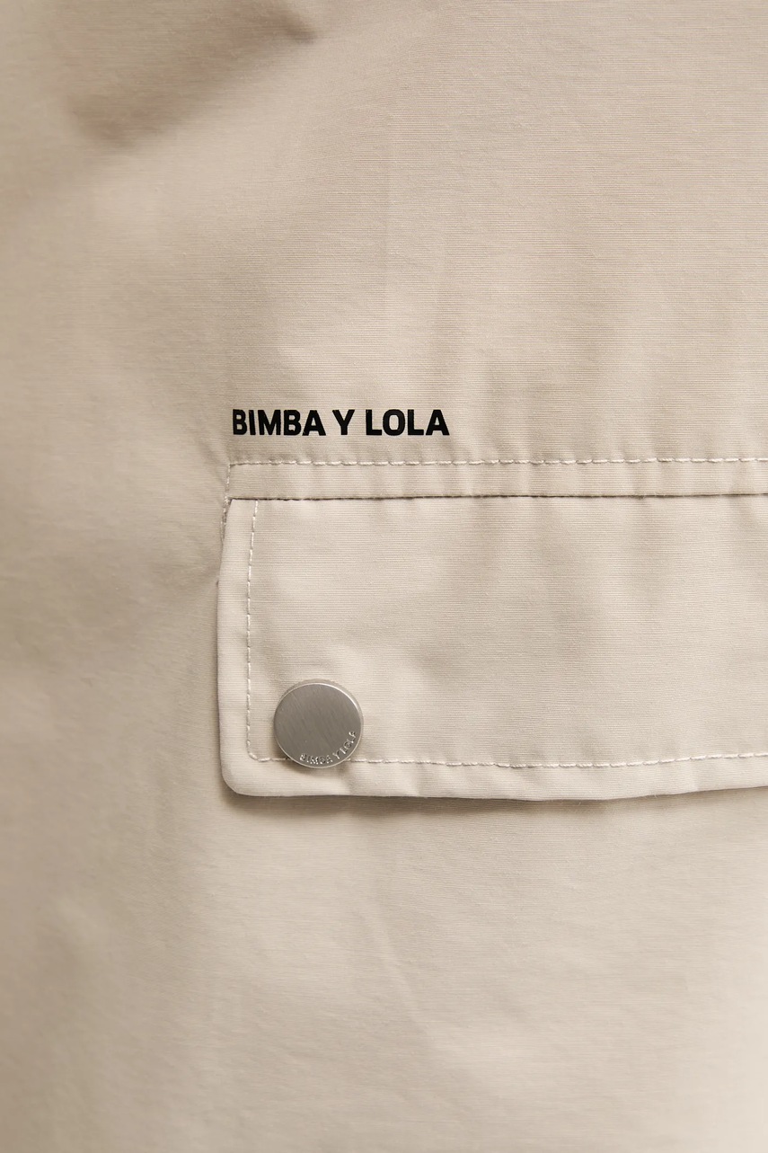 Μπουφάν Bimba Y Lola χρώμα: μπεζ, 251BR0417.10001 φωτογραφία