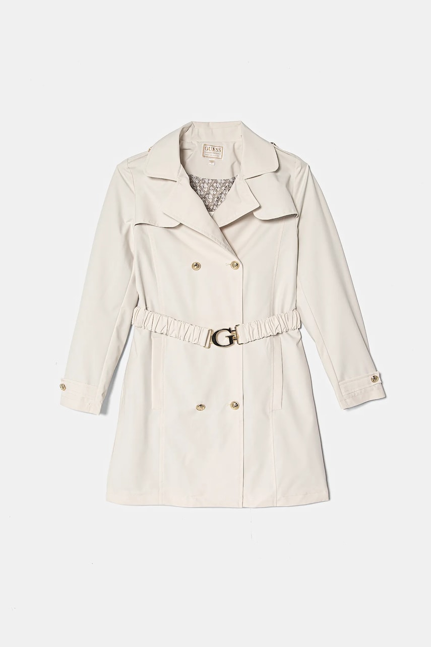 Levně Dětský trenčkot Guess béžová barva, J5RL10 WFYD0