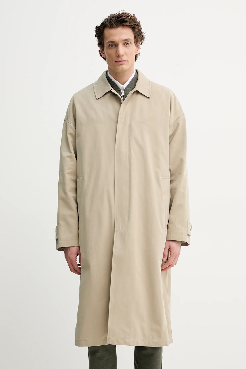 Παλτό Les Deux χρώμα: μπεζ, LDM620076 φωτογραφία