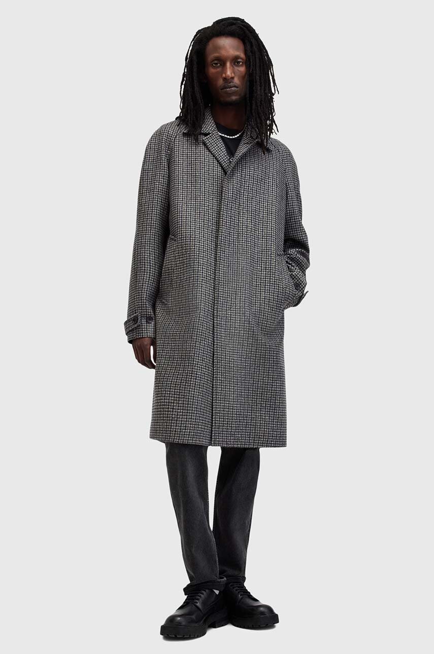 Vlněný kabát AllSaints GOODMAN