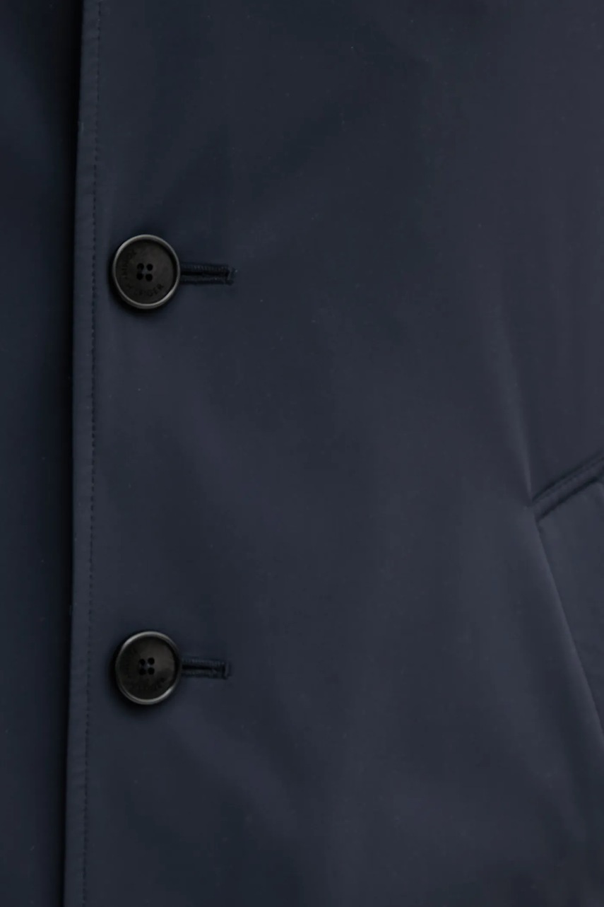 Παλτό Tommy Hilfiger χρώμα: ναυτικό μπλε, SQTHL4031.SQTH516 φωτογραφία