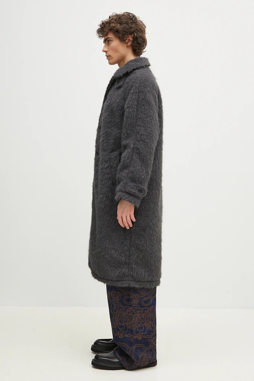 Пальто MKI MIYUKI ZOKU Faux Alpaca Car Coat цвет серый  FAUX.ALPACA.CAR.COAT.CH