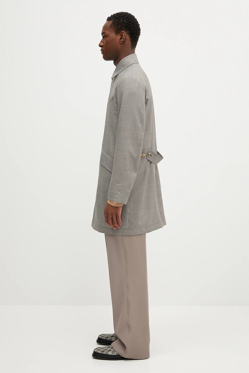 Μάλλινο παλτό Paul Smith ανδρικό, χρώμα: γκρι, M1R-443Z-P02631 φωτογραφία