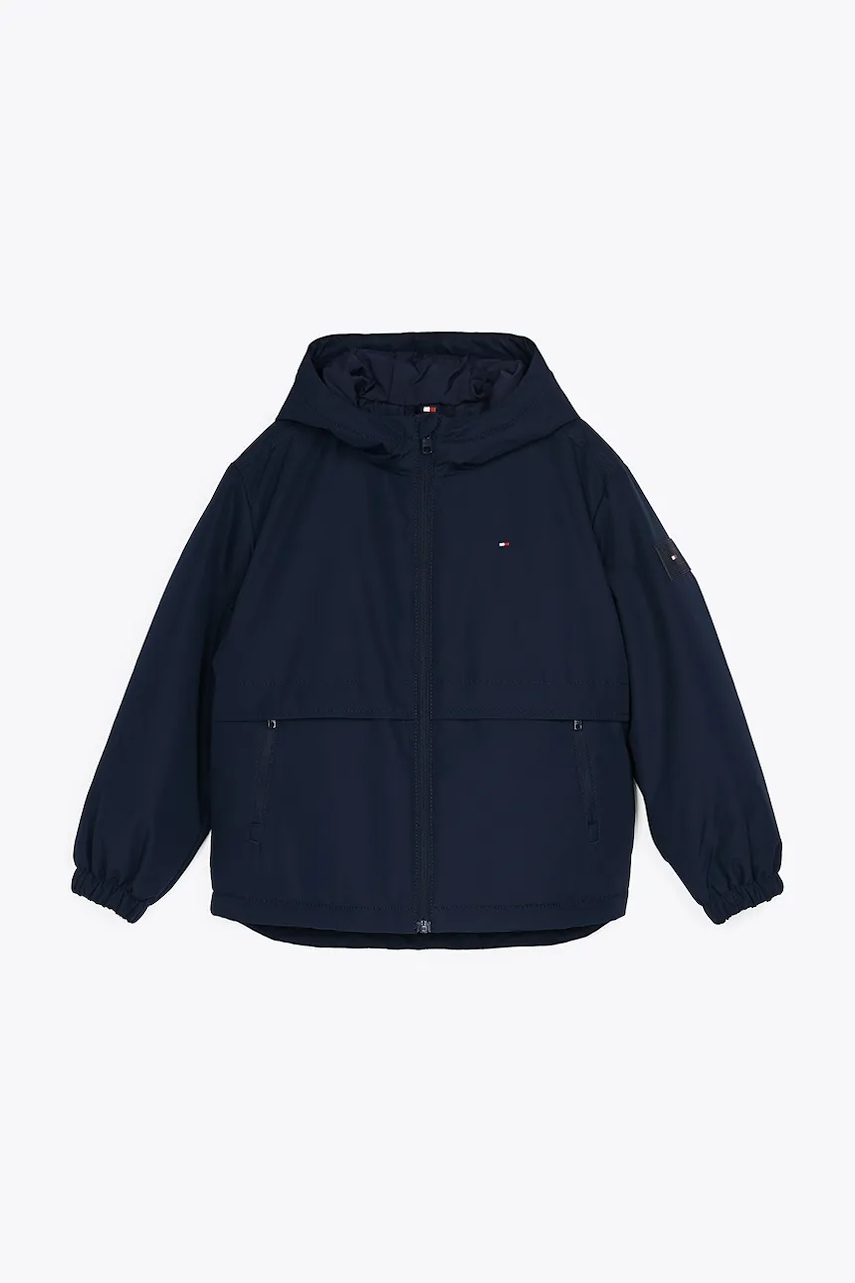 Детская куртка Tommy Hilfiger цвет синий KB0KB09365 Детская куртка Tommy Hilfiger цвет синий KB0KB09365