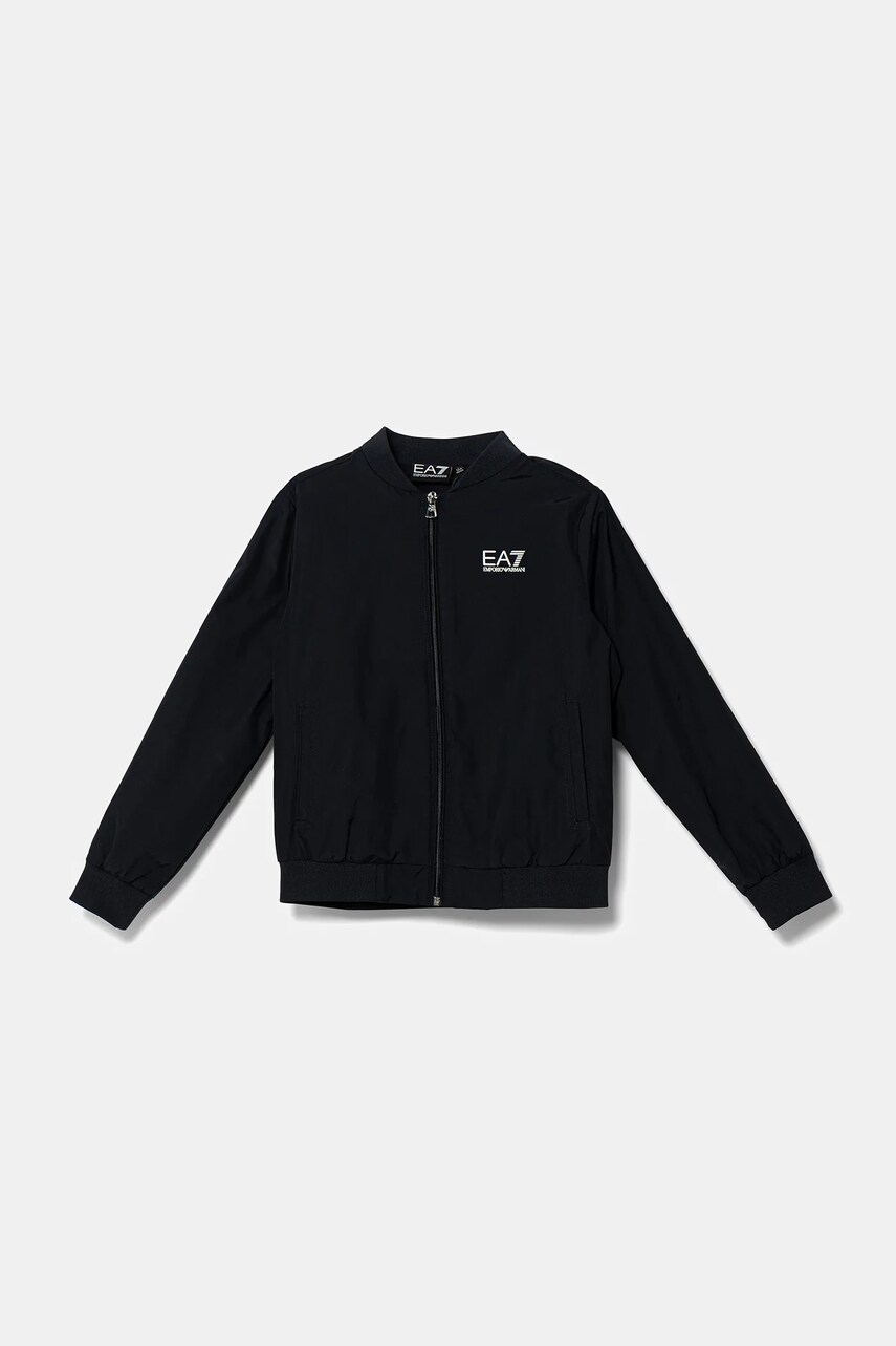 EA7 Emporio Armani geacă bomber pentru copii culoarea albastru marin, 7B000033 AF12873