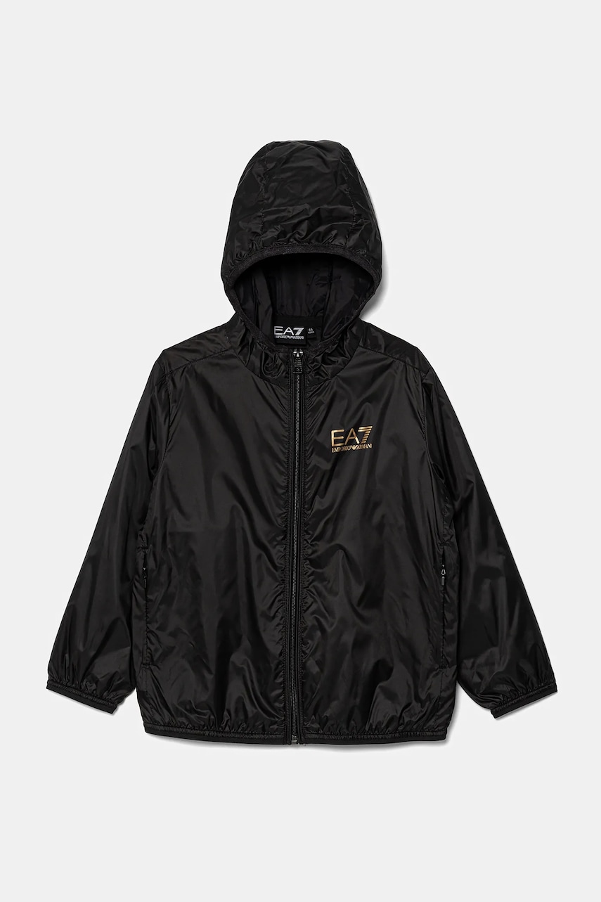 EA7 Emporio Armani geacă copii culoarea negru, 7B000032 AF12981