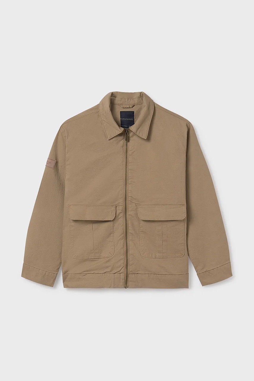 Детская куртка с примесью льна Mayoral цвет зелёный 6486